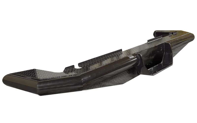 4396S – CATTLEMAN Bumper, One Piece Design Direct Fit Mounting Hardware Included Without Light Cutouts Glossy Powder ...